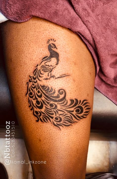 Peacock Tattoo On Thigh, Peacock Tattoo Thigh, Peacock Tattoo Men, Peacock Tattoo Ideas, Peacock Tattoo Design, Peacock Tattoo Designs, Thigh Tattoo Men, Peacock Tattoo, Bird Tattoos