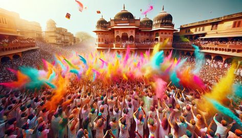 Holi, known as the "Festival of Colors," is one of the most joyous and exuberant celebrations in India. Holi Event, Holi Festival India, Holi Festival Of Colours, Festival Of Colors, Dark Complexion, Holi Festival, Color Festival, Cultural Diversity, Folk Song