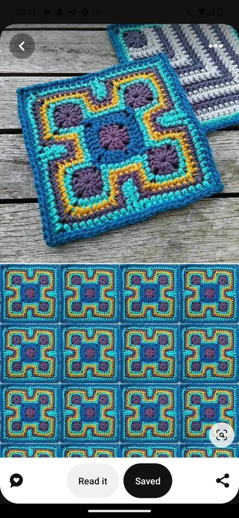 Modern Crochet Squares, Crochet Blocks Free Pattern Squares, Large Granny Square Pattern Free, Free Crochet Square, Crocheted Squares, Granny Square Crochet Patterns Free, Crochet Blanket Pattern Easy, Crochet Symbols, Crochet Bra