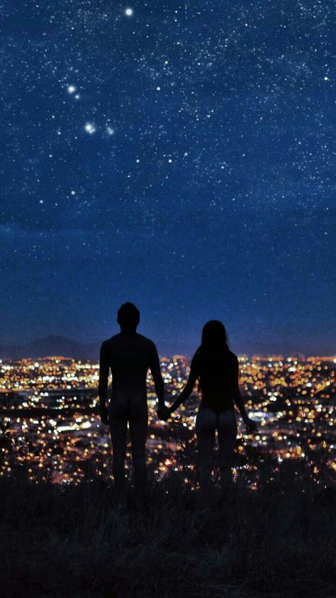 Couple Tumblr, Virgo Constellation Tattoo, Romantic Photos, Photo Couple, The Night Sky, Two People, Cute Couples Goals, City Lights, 그림 그리기