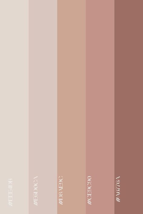 Powder Pink Color Palette, Aesthetic Room Colours, Neutral Pallete Color Code, Blush Neutral Color Palette, Pink Pallete Color Pastel, Neutrals And Pink Color Palette, Color Palette Feminine Neutral, Neutral And Pink Aesthetic, Neutral Colour Palette Hex Codes