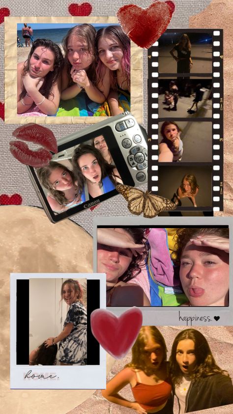 Best Friends Collage Ideas, Collage Making Aesthetic, Friends Aesthetic Collage, Collage Memories, Friends Collage Ideas, Collage Friends Aesthetic, Collage For Friends, Sister Collage, Collage Best Friend