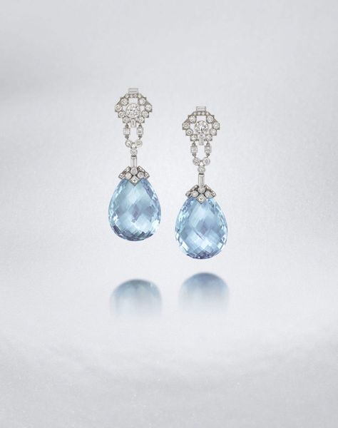 Bonhams to auction Art deco jewellery from Cartier & Lacloche Cartier Art Deco, Cartier Jewellery, Art Deco Jewellery, Aquamarine Earrings, Jewellery Earrings, Deco Jewelry, Art Deco Jewelry, Diamond Drop Earrings, Reign