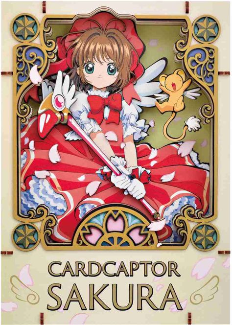 This premium wood style Card Captor Sakura paper theater papercrafting kit is a centerpiece waiting to be assembled! Create a one-of-a-kind 3D shadowbox-style display with the color pre-cut pieces. Measures approximately 257mm wide x 182mm high x 51mm deep when assembled.  Tools required (not included):    Utility knife   Glue   Tweezers   Double-sided tape  Difficulty Rating: 2/5... Paper Theatre Anime, Paper Theatre, Tiger Moth, Anime Accessories, Castle In The Sky, Sakura Card, Dragon Quest, My Neighbor Totoro, Cardcaptor Sakura