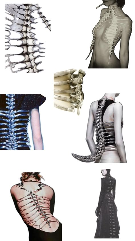 Spine Fashion, Anatomical Fashion, Villain Fashion, Journal Drawing, Detail Couture, Fashion Moodboard, Belt Dress, Mood Board Fashion, Belted Dress