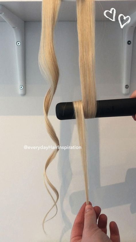 Hair With A Straightener, Hairstyles With Curled Hair, Curls For Medium Length Hair, Easy Curly Hair, Hair With Straightener, Curls With Straightener, Curl Hair With Straightener, Lasting Curls, Long Hair Style