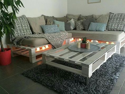 Palette Furniture, Furnitur Ruang Keluarga, Diy Pallet Sofa, Pallet Garden Furniture, Pallet Couch, Wooden Pallet Furniture, Pallet Sofa, Couch Design, Pallet Furniture Living Room