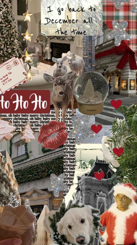 Winter backarounds! Christmas Shuffles, Christmas Collages, Xmas Collage, December Vibes, Seasonal Wallpaper, Winter Collage, Christmas Wallpaper Iphone Cute, Collage Christmas, Collage Moodboard