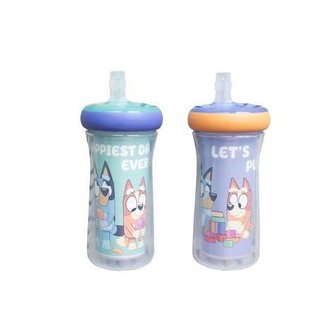 Keep it Cool with Bluey: The silicone straw attached to this Bluey sippy cup allows your child to sip cool beverages while on the go with less mess Convenient Silicone Straw: The attached straw is textured to encourage your child to take a proper sip from the top portion of the straw and promote healthy sipping😀 Bingo Bluey, Bluey Stuff, Toddler Sippy Cups, Fav Products, Toddler Cup, Straw Bottle, Keep It Cool, Glamour Nails, Sippy Cups