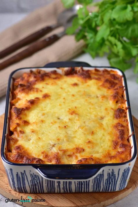 The Best Gluten-Free Baked Ziti (Easy!) – Gluten-Free Palate Pastelon Recipe, Dominican Dish, Baked Ziti With Ricotta, Pasta Brands, Easy Baked Ziti, Ziti Recipes, Baked Ziti Recipe, Baked Ziti, Puff Pastry Recipes