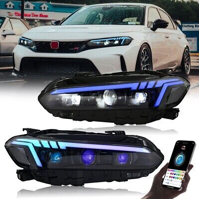 ad eBay - RGB - Full LED Headlight for Honda Civic 11th Gen 2022-2024 Animation Front Lamp - Buy Now, click the link (eBay) Honda Civic Accessories, Honda Civic, Click The Link, Auto Parts, Truck Parts, Buy Now, Car Detailing, Cars Trucks, Gift Card