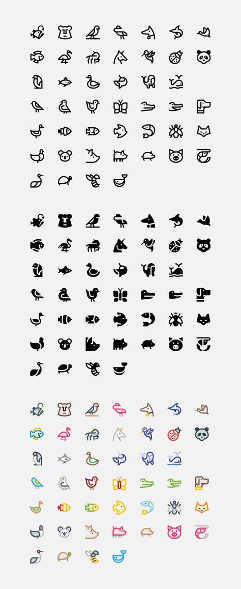 Animal Icons Animal Pictogram, Animal Signature, Animal Icon Design, Minimalist Animal Logo, Animals Icon, Icon System, Animal Logo Inspiration, Zoo Logo, Animal Symbols