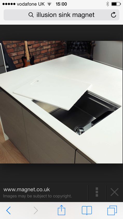 Illusion sink- extra work top- hidden sink Hidden Sink Bathroom, Hidden Sink In Kitchen, Hidden Sink Kitchen, Hidden Sink Inside Cabinet, Dishwashing Station, Hidden Kitchen Sink, Deep Basin Kitchen Sink, Hidden Sink, Dutch Kitchen