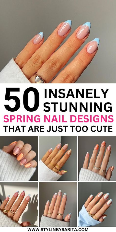 Spring is here! Which means it’s time to ditch the wintery whites and embrace all that is pastels and flowers. If you're looking for gorgeous spring nail designs to recreate, check out this post all about 50 of the most breathtaking spring nails for you to recreate! | spring nails, trendy spring nails, spring gel nails, cute spring nails, easy spring nails, simeple spring nails, spring nails one color, spring nails acyrlic | Spring Break Manicure, Professional Spring Nails, Pastel Wedding Nails, Late Spring Nails, Neutral Summer Nail Designs, Spring Nails One Color, European Nails Trends 2024, Nail Trends 2024 Spring, Matte Nails Spring