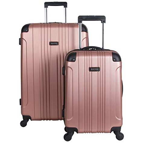 Kenneth Cole Reaction Out of Bounds 2-Piece Set, Rose Gold Kenneth Cole REACTION Rose Gold Suitcase, Rose Gold Luggage, Hardside Luggage Sets, Wheel Spinner, Pink Luggage, Suitcase Sizes, Hardside Spinner Luggage, Spinner Luggage Sets, Lightweight Luggage