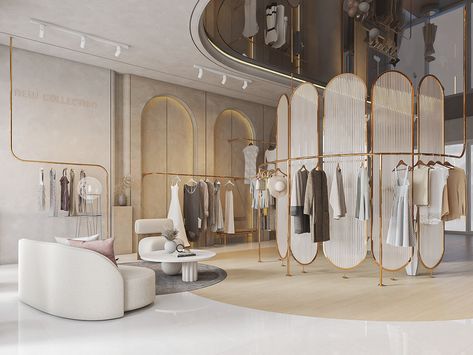 Fashion Shop Interior, Fashion Retail Interior, Clothing Boutique Interior, Luxury Retail Store, Luxury Clothing Store, Fashion Store Design, Retail Store Interior Design, Clothing Store Interior, Clothing Store Design