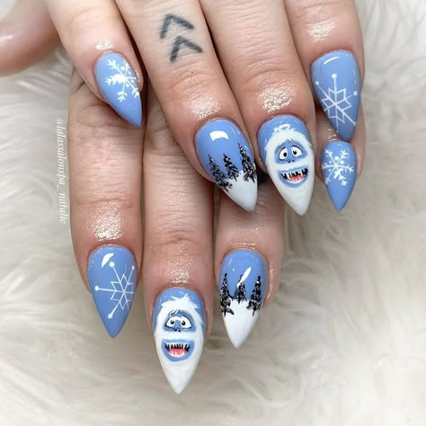 Christmas Holiday Nails, Snowman Nail, Snowman Nail Art, Xmas Nail Designs, Snowman Nails, Holiday Nails Christmas, December Nails, Abominable Snowman, Nails Nude