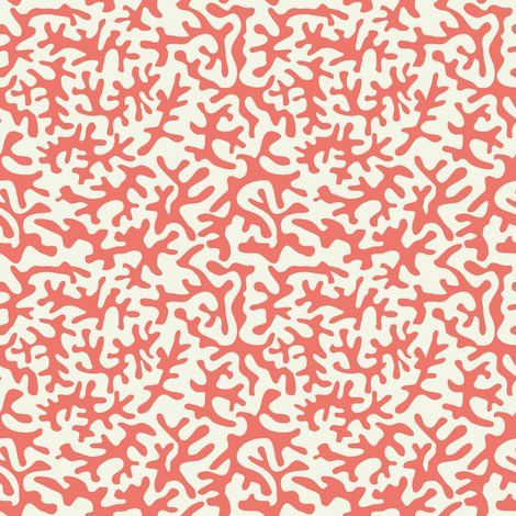 Room Decor Wallpaper, Girl Kids Room, Sea Fan, Fan Pattern, Coral Sea, Coral Fabric, Coral Pattern, Coral Design, Textile Prints Design