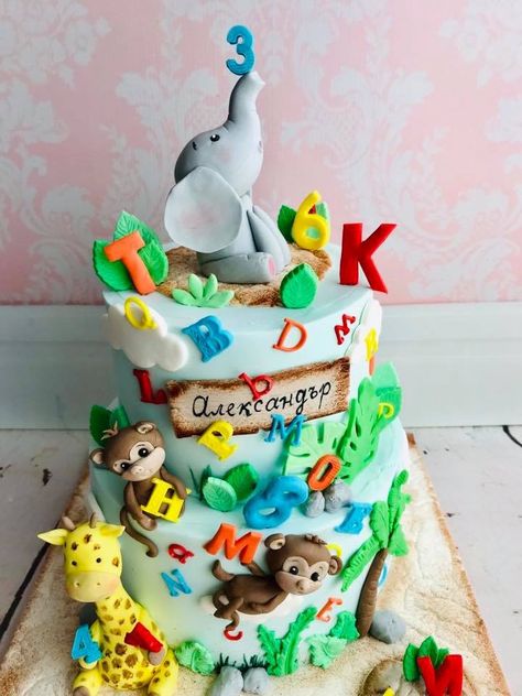 Abc letters and numbers birthday cake #abccake #letters Abc Cake Birthday, Abc Birthday Cake, Rj Cake, Numbers Birthday Cake, Abc Birthday Parties, School Cakes, Abc Cake, Alphabet Cake, Number Birthday Cakes