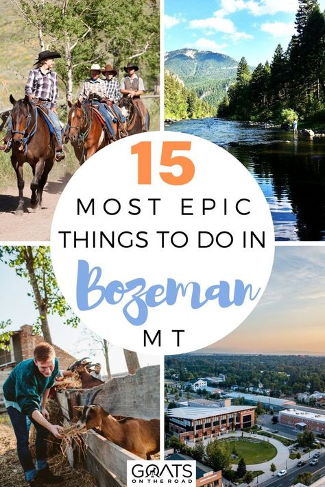 15 Most Epic Things to do in Bozeman, Montana Montana Camping, Usa Places To Visit, Montana Vacation, Montana Mountains, Yellowstone Trip, Bozeman Mt, Bozeman Montana, Mountain Climbing, Glacier National Park