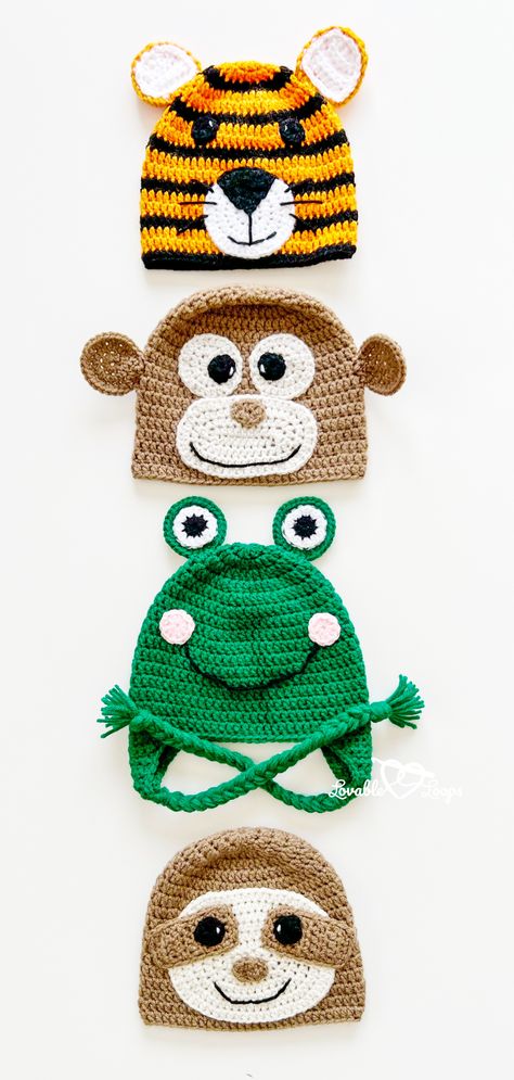 My crochet monkey hat pattern is one of my easy and free crochet patterns for beginners. crochet beanie | step-by-step | crochet hats for beginners | free patterns | cute crochet hat patterns | animals hats for kids | crochet monkey pattern | monkey baby hat | animal hats | crochet hat ideas | crochet hat for beginners | crochet beanie hat | easy crochet | beginner crochet | character hats | beanie ideas | monkey hat crochet | monkey hats for kids | crochet for baby Crochet Free Hat Patterns For Kids, Crochet Animal Hats For Kids, Crochet Children Hats, Crochet Hat Kids Free, Crochet Llama Hat Pattern Free, Teddy Bear Hat Crochet Pattern Free, Silly Crochet Hats Free Pattern, Crochet Elmo Hat, Crochet Animal Beanie