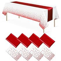 Table Runner For Wedding, Satin Table Runner, New Year's Party Decorations, Confetti Dots, Plastic Table Covers, Party Table Cloth, Red Foil, Plastic Tablecloth, Plastic Tables