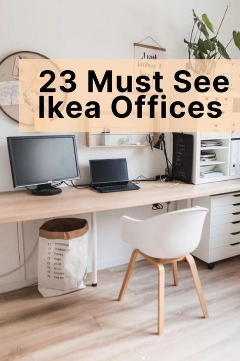 You Wont Beleive These Offices Are From Ikea. 23 Stunning Ikea Office Hackd Escritorio Ikea Ideas, Ikea Hack Desk Workspaces, Ikea Small Office Ideas, Ikea Home Office Ideas Small Spaces, Office Ikea Ideas, Ikea Bureau Hack, Diy Bureau Ikea, Home Office Ikea Ideas, Work Area Ideas At Home