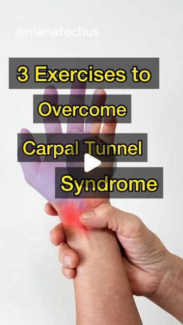 ManaTechUS on Instagram: "3 Exercises to overcome Carpal Tunnel Syndrome (CPT).

Carpal Tunnel Syndrome (CTS) is a common condition that can often be managed effectively with stretches or exercises. If you’re suffering from CTS and activity modification or a wrist splint hasn’t made a meaningful change, you might consider trying a few of these exercises for a couple weeks before going the route of cortisone injection or surgery. Frequency and consistency is the most important thing with these exercise. I would recommend choosing one or two of them and performing at least one of them every 1-3 hours you’re awake for two weeks before determining if they are or are not helpful. For the tendon glide and median nerve stretch, perform for 60 seconds at a controlled pace. For the median nerve sli Carpal Tunnel Relief Exercises, Carpal Tunnel Exercises, Carpal Tunnel Surgery, Carpal Tunnel Relief, Median Nerve, Wrist Exercises, Wrist Pain, Carpal Tunnel, Fitness Workout For Women