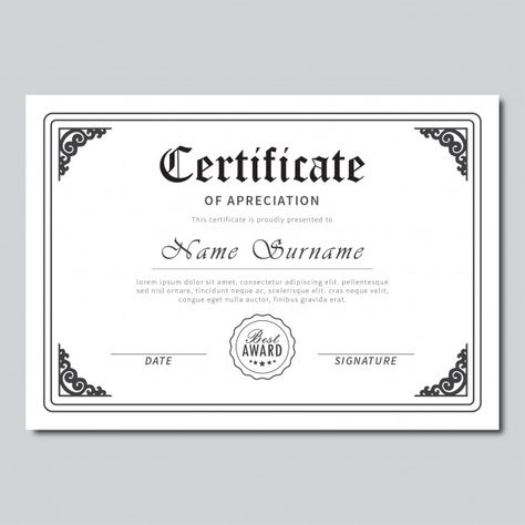 Certificate classic | Premium Vector #Freepik #vector #background #certificate #design #template Classic Certificate Design, Certificate Design Template, Certificate Design, Graphic Editing, Certificate Templates, Vector Background, Vector Photo, Design Template, Business Women