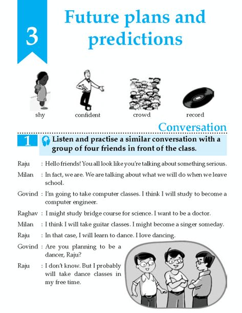 English Grade 8 Future Plans And Predictions http://language.wordzila.com/english-book-grade-8-future-plans-predictions/ 4th Grade Reading Worksheets, Story Worksheet, English Comprehension, English Conversation For Kids, Dialogue Writing, English Tenses, English Conversation Learning, Study English Language, Reading Comprehension Lessons