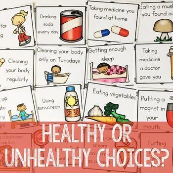 Healthy Choices Classroom Guidance Lesson for Early Elementary Counseling Healthy Choices Activities For Kids, Counseling Interventions, Counseling Classroom, Elementary Health Lessons, Counselor Keri, Importance Of Time Management, Guidance Lessons, Elementary Counseling, Health Class