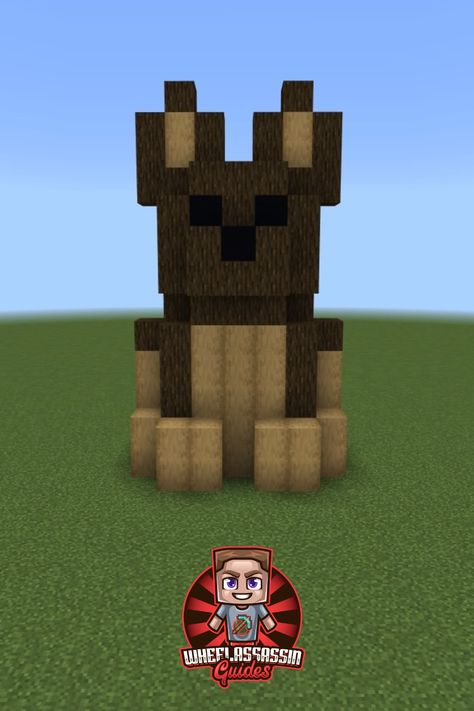 #dogs #minecraftdogs #minecraftdogstatuetutorial #minecrafttutorials #minecraftdogbuilds #dogsbuiltinminecraft #germanshepherd #puppy #puppies #doggy #dog #cutedogs #doggies Dog Statue Minecraft, Mc Building Ideas, Minecraft Dog, Minecraft Dogs, Minecraft Tutorials, Minecraft Mansion, Minecraft Village, Love Minecraft, Different Dog Breeds