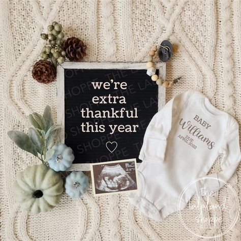 Thanksgiving Baby Announcement, Fall Baby Announcement, Neutral Autumn, Fall Pregnancy, Digital Baby Announcement, Fall Pregnancy Announcement, Pregnancy Congratulations, Cute Pregnancy Announcement