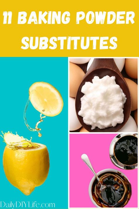 For those of us unlucky enough to find a dusty, expired box of baking powder hiding on the back of the shelf, the latter option is our best bet in a pinch. No Baking Powder? No Problem! Let’s cover the 11 best baking powder substitutes that you can make in no time using these common ingredients you already have in your kitchen. baking powder substitutes Substitute For Baking Powder, Cinnamon Coffee Cake Muffins, Baking Powder Substitute, Pumpkin Cheesecake Muffins, Natural Baking, 10 Healthy Foods, Healthy Food Swaps, Cinnamon Coffee Cake, Baking Powder Uses