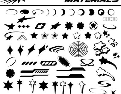 Y2k Vector Shapes, Y2k Shapes Png, Y2k Asset Pack, Drawing Fillers, Y2k Vector, Y2k Shapes, Y2k Elements, Cute Fonts Alphabet, Y2k Logo