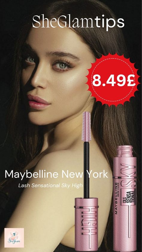 Maybelline New York Lash Sensational Sky High Mascara delivers voluminous, lengthened lashes with a nourishing bamboo extract formula. Its bendable Flex Tower brush ensures full lash coverage, while being ophthalmologist-tested for sensitive eyes and contact lens wearers. Easily removed, it's your go-to mascara for a captivating look. 8.49£ offer available on 29/01/2024 for Prime members Lash Sensational Sky High Mascara, Sky High Mascara, Lash Sensational, Bamboo Extract, Full Lashes, Lengthening Mascara, Sensitive Eyes, Maybelline New York, Sky High