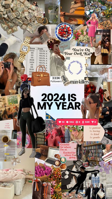 Collage for 2024 vision board, colorful, flowers, fruit, food, gym Law Student Aesthetic, Vision Board Poster, Board Collage, Law School Life, Vision Board Collage, Student Aesthetic, Law School Inspiration, Vision Board Examples, Vision Board Party