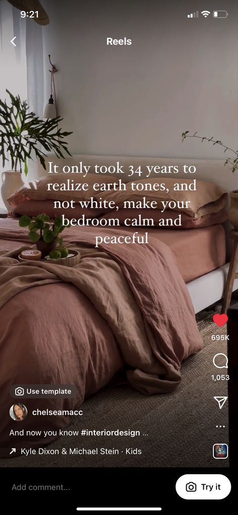 Bedroom Decor Earth Tones, Earth Tone Bedroom, Earthy Living Room, Earthy Bedroom, Sleeping Room, Dreamy Bedrooms, Simple Bedroom, Apartment Inspiration, Cozy Room