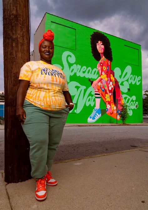 Black artists at forefront of Atlanta’s public art movement Black Mural, Black Women Artists, Atlanta Art, Atlanta Artist, Street Mural, Hair Care Brands, Black Hair Care, Adult Swim, Black Artists