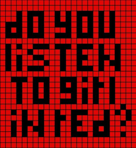 Do You Listen To Girl In Red, Red Pixel Art, Photo Pixel, Digital Workspace, Bacon Art, Pixel Grid, Red Tapestry, Red Cross Stitch, Collage Des Photos