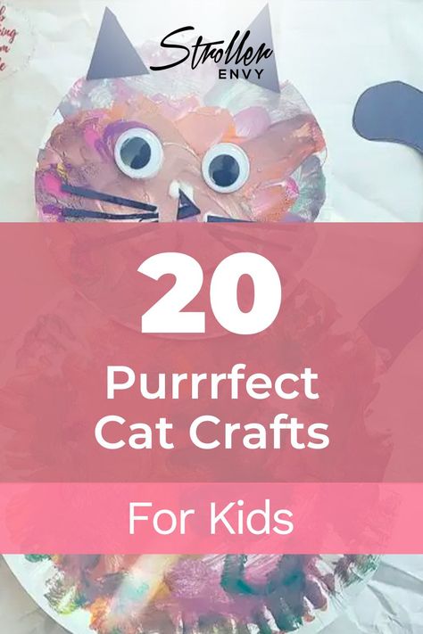 The kids will love these fun and easy-to-make kitty cat crafts! All the crafts are easy to make, use simple materials, and oh so much fun! There is a little something for everyone in this fun collection from the little ones to older kids! Headband Crafts, Fun Activities For Toddlers, Quick And Easy Crafts, Bookmark Craft, Puppet Crafts, Fun Easy Crafts, Cool Art Projects, Cat Crafts, Busy Toddler