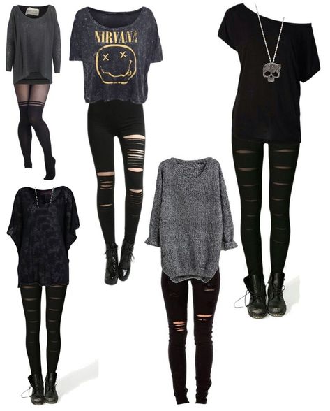 Punk Style Outfits Female, Punk Rock Fall Outfits, Sophisticated Emo Outfits, Goth Outfits For Women Over 30, Nf Outfit Ideas, Witchy Goth Outfits Aesthetic, Minimalist Witch Outfit, Emo Capsule Wardrobe, Adult Punk Outfits