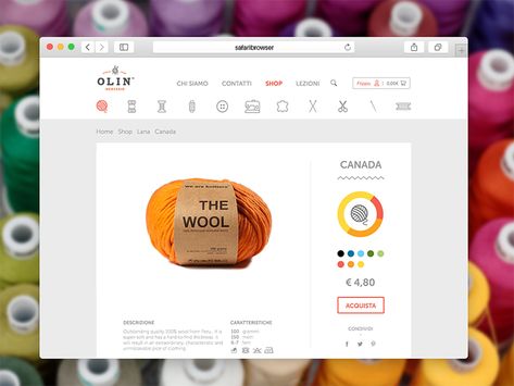 Olin Haberdashery Store Website Crochet Website, Ui Patterns, Ecommerce Web Design, Ecommerce Themes, Ecommerce Design, Web Ui Design, Web Design Projects, Application Design, Web Blog