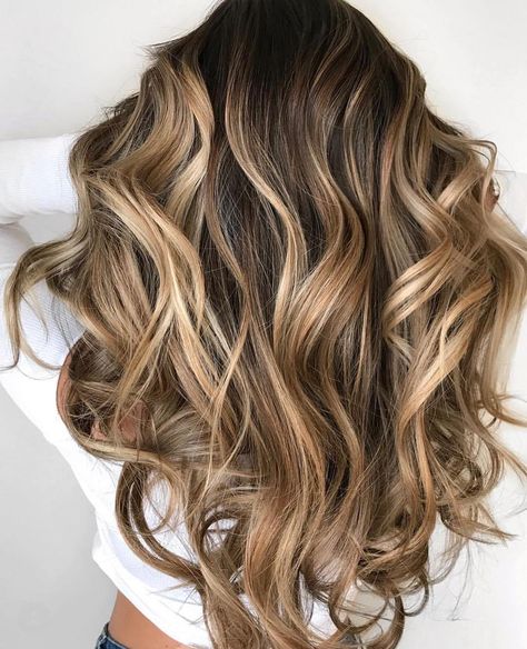 Blonde Balayage for Black Hair Honey Caramel Balayage, Balayage For Black Hair, Highlight Ideas, Rambut Brunette, Blond Balayage, Brunette Hair With Highlights, Dye Ideas, Brown Hair With Blonde Highlights, Caramel Hair