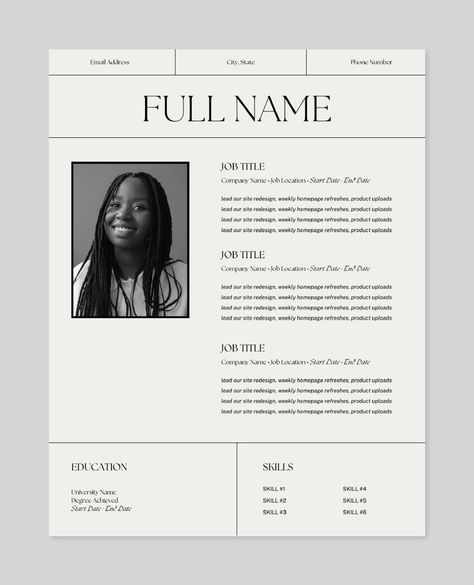 The ultimate resume and cover letter to land your dream job, while showcasing your unique personality.   I can design your custom resume for you for just $22. Message me to get started! Unique Resume Design, Free Professional Resume Template, It Cv, Unique Resume, Resume And Cover Letter, Job Resume Template, Creative Cv, Tech Job, Simple Resume