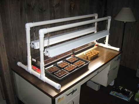 Here is a very easy to build grow light and heat mat.