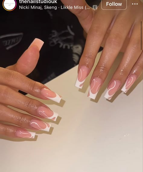 222 Nails, Boujee Acrylic Nails, Grad Nails, French Press On Nails, Sophisticated Nails, Custom Nails, Acrylic Nail Set, Long Acrylic Nail Designs, Formal Nails