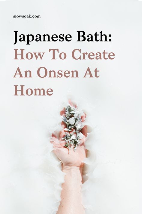 Diy Onsen, Home Onsen, Onsen Bathroom, Japanese Rituals, Japanese Shampoo, Bathing Culture, Home Self Care, Japanese Bath House, Japanese Spa