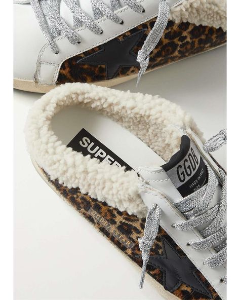 🐆🔥 GOLDEN GOOSE Golden Goose Superstar, Golden Goose Deluxe Brand, Golden Goose Shoes, Calf Hair, Distressed Leather, Golden Goose, New Trends, Leather Slip Ons, Slip On Sneakers