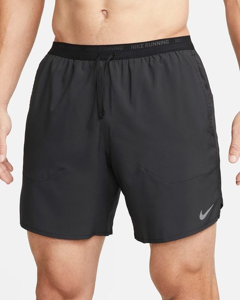 Nike Stride Men's Dri-FIT 18cm (approx.) Brief-Lined Running Shorts. Nike UK Trail Shoes Women, Mens Workout Shorts, Mens Workout, Running Shorts Men, Shorts Nike, Nike Store, How To Run Faster, Track And Field, Nike Shorts